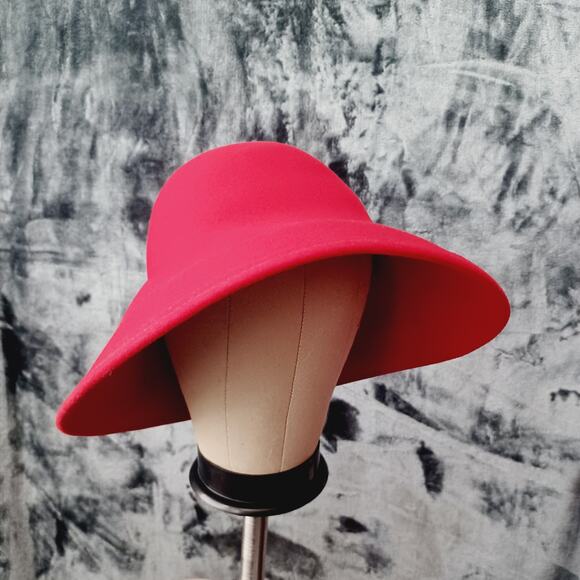 Scala Red Wool Felted  Hat 100% Wool - Picture 1 of 6